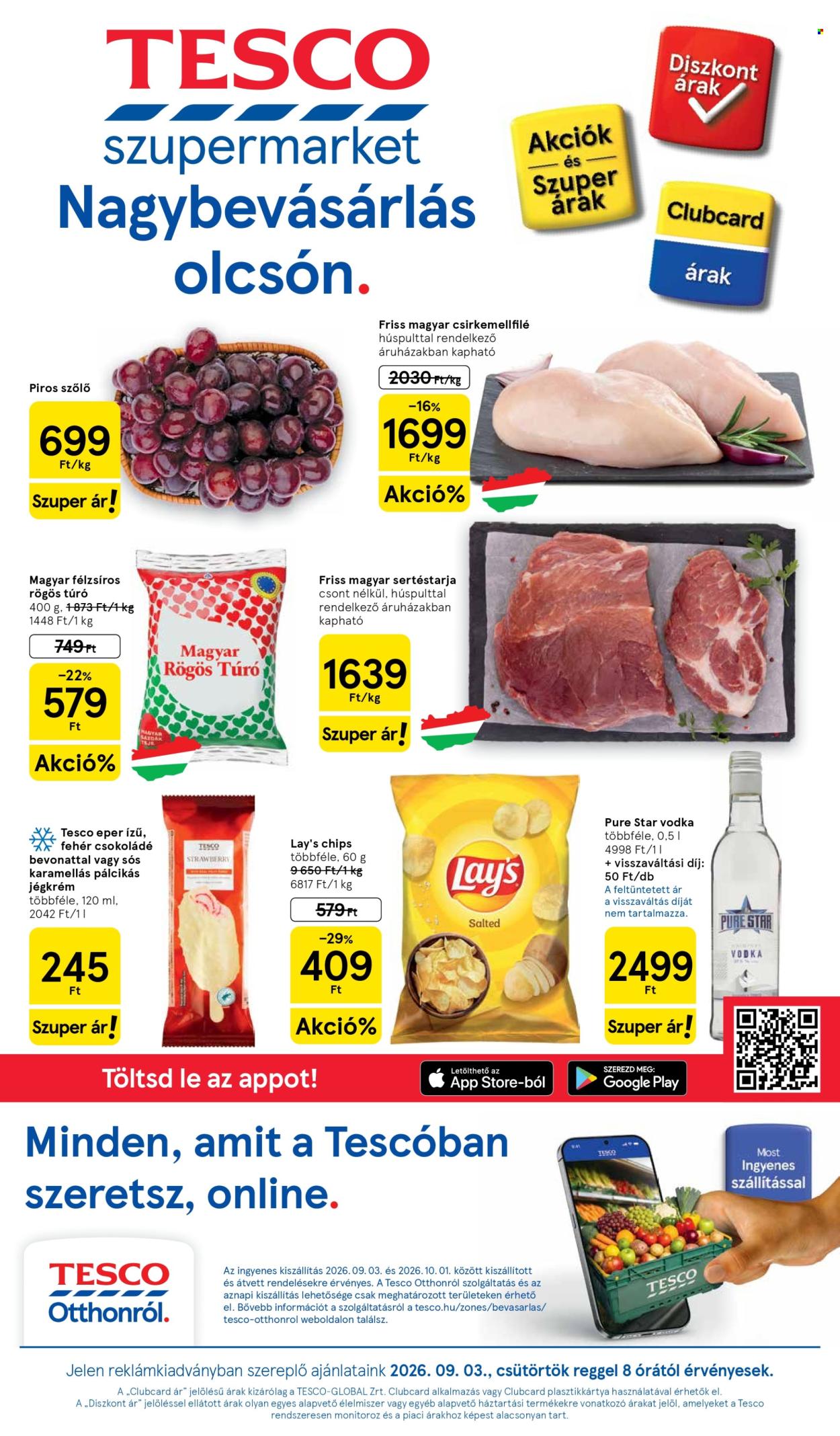 TESCO akciós újság érvényes:  - 2026.09.03 - 2026.09.09. 1. oldal Oldal 1