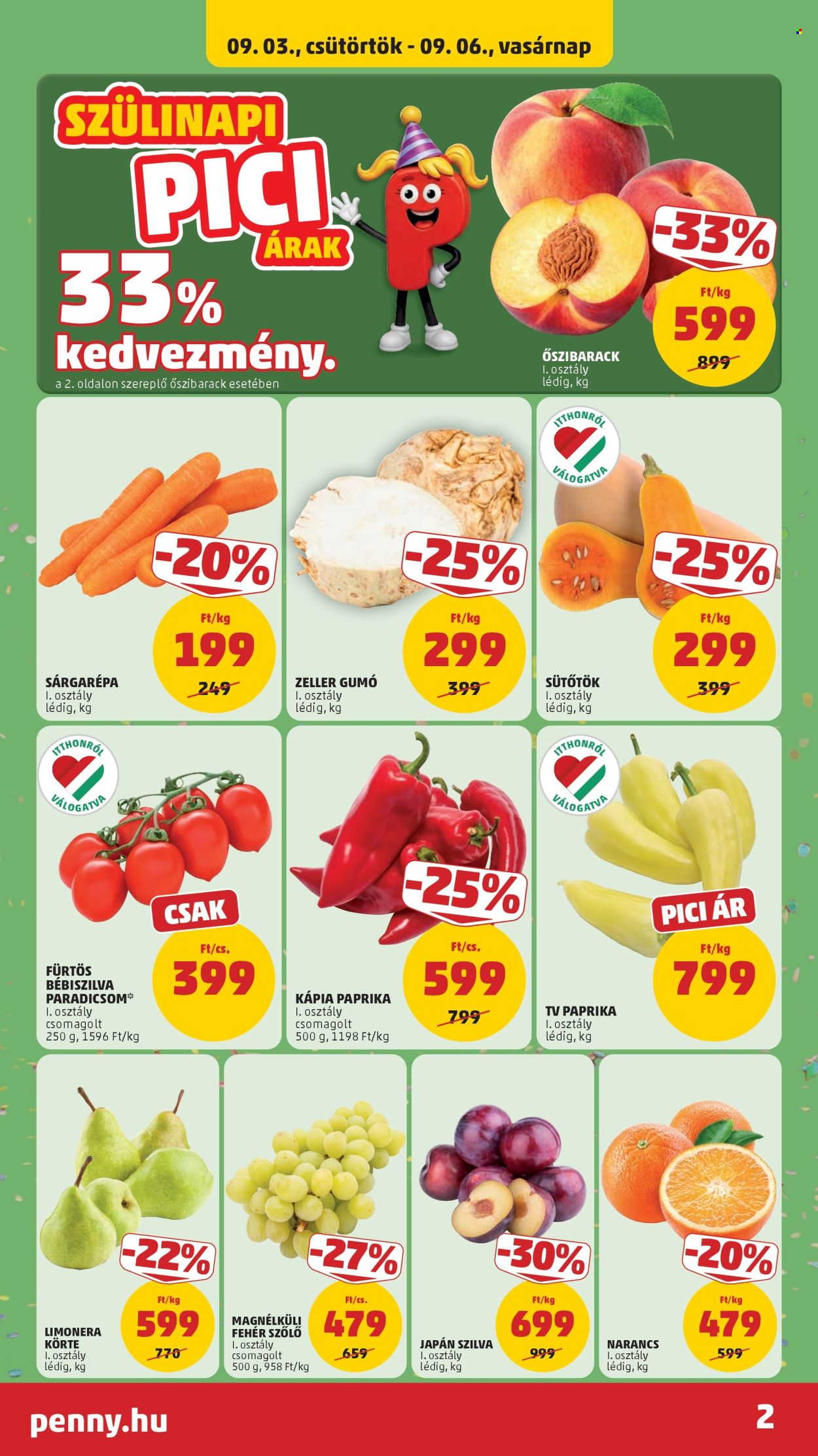 Penny Market akciós újság érvényes:  - 2026.09.03 - 2026.09.09. 2. oldal Oldal 2