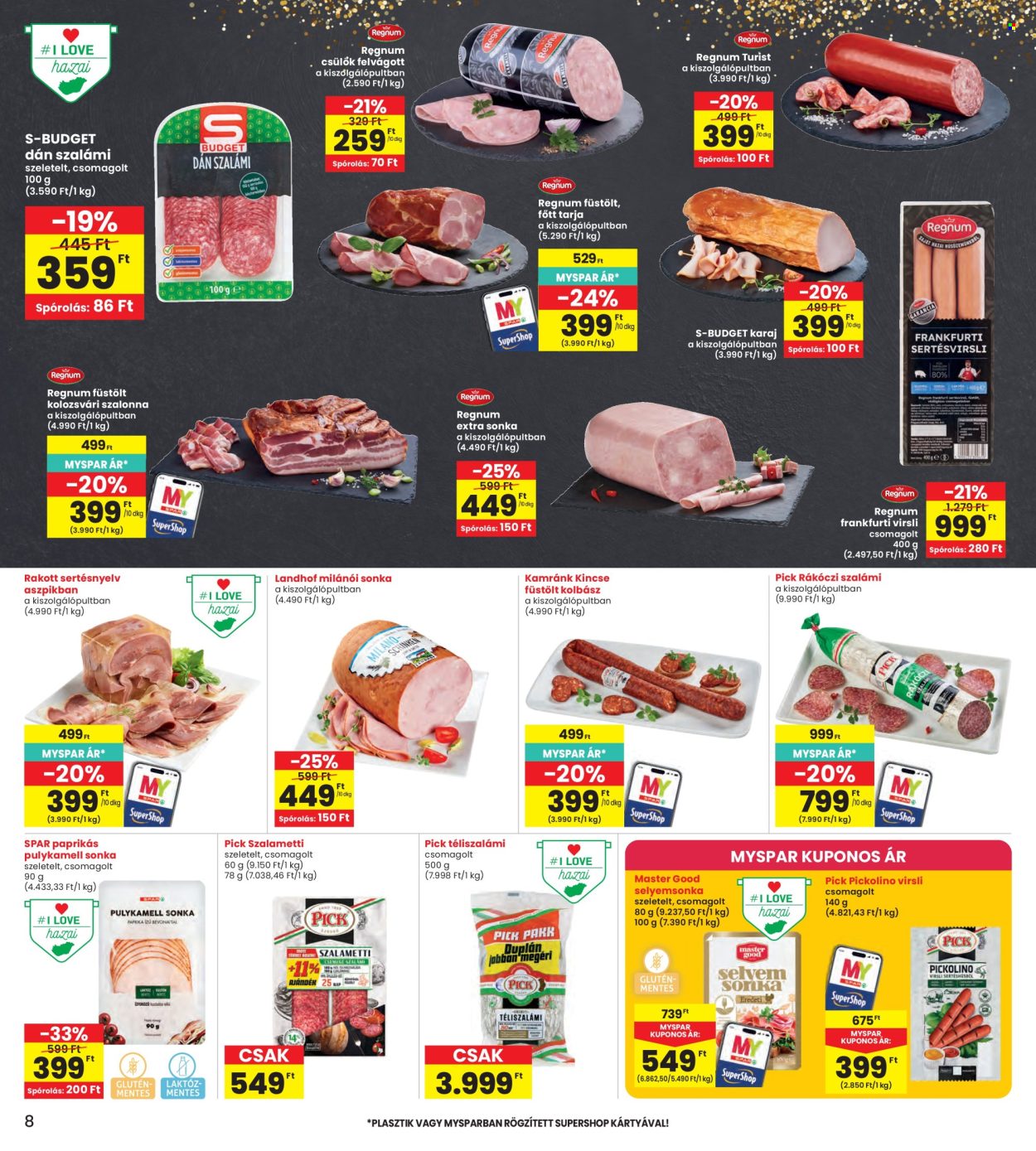 INTERSPAR akciós újság érvényes:  - 2026.09.03 - 2026.09.09. 8. oldal Oldal 8
