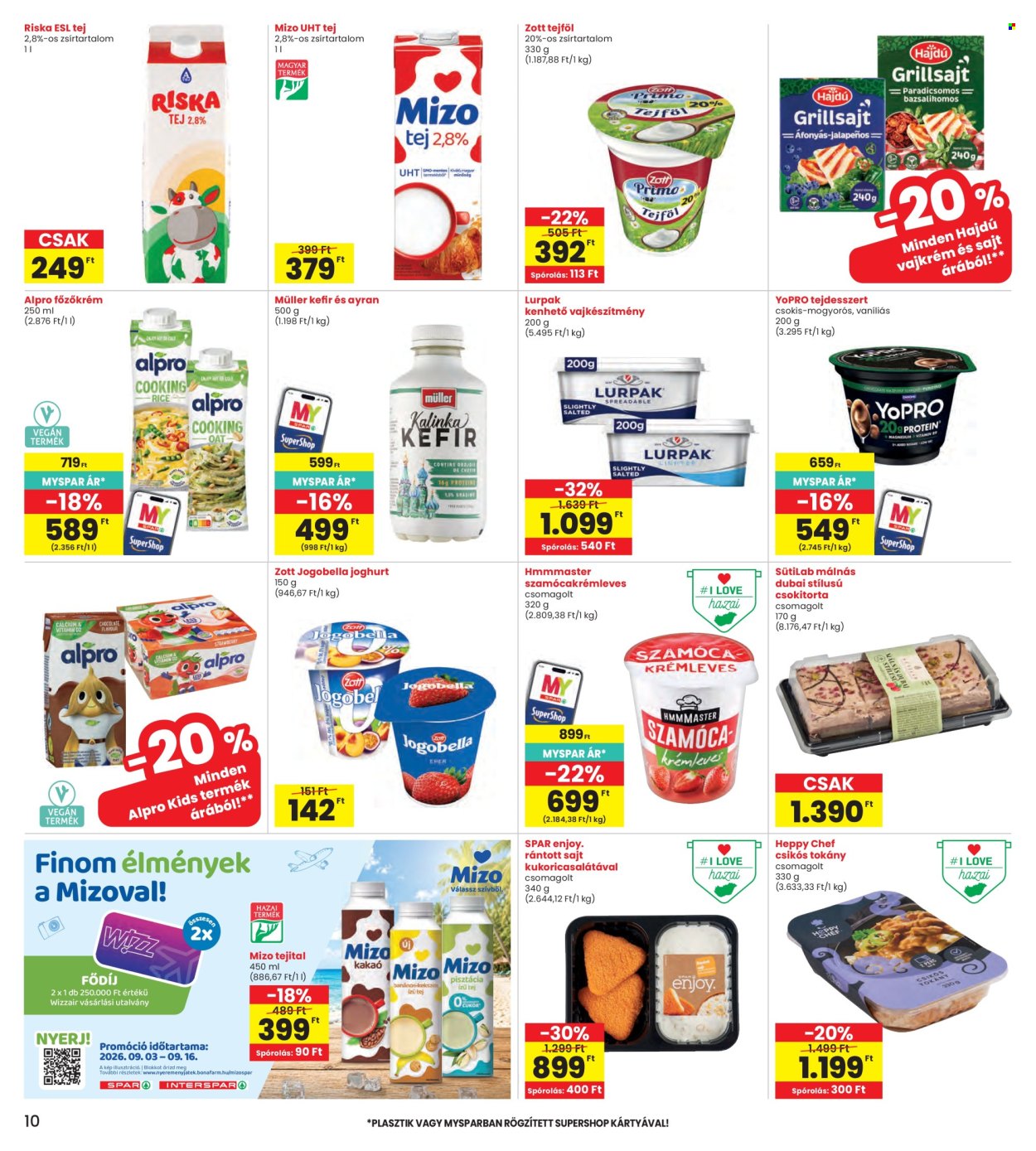 INTERSPAR akciós újság érvényes:  - 2026.09.03 - 2026.09.09. 10. oldal Oldal 10