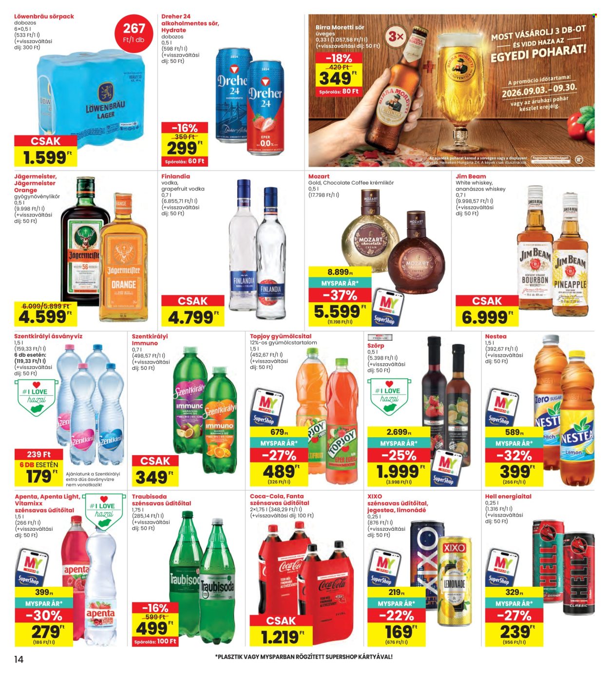 INTERSPAR akciós újság érvényes:  - 2026.09.03 - 2026.09.09. 14. oldal Oldal 14