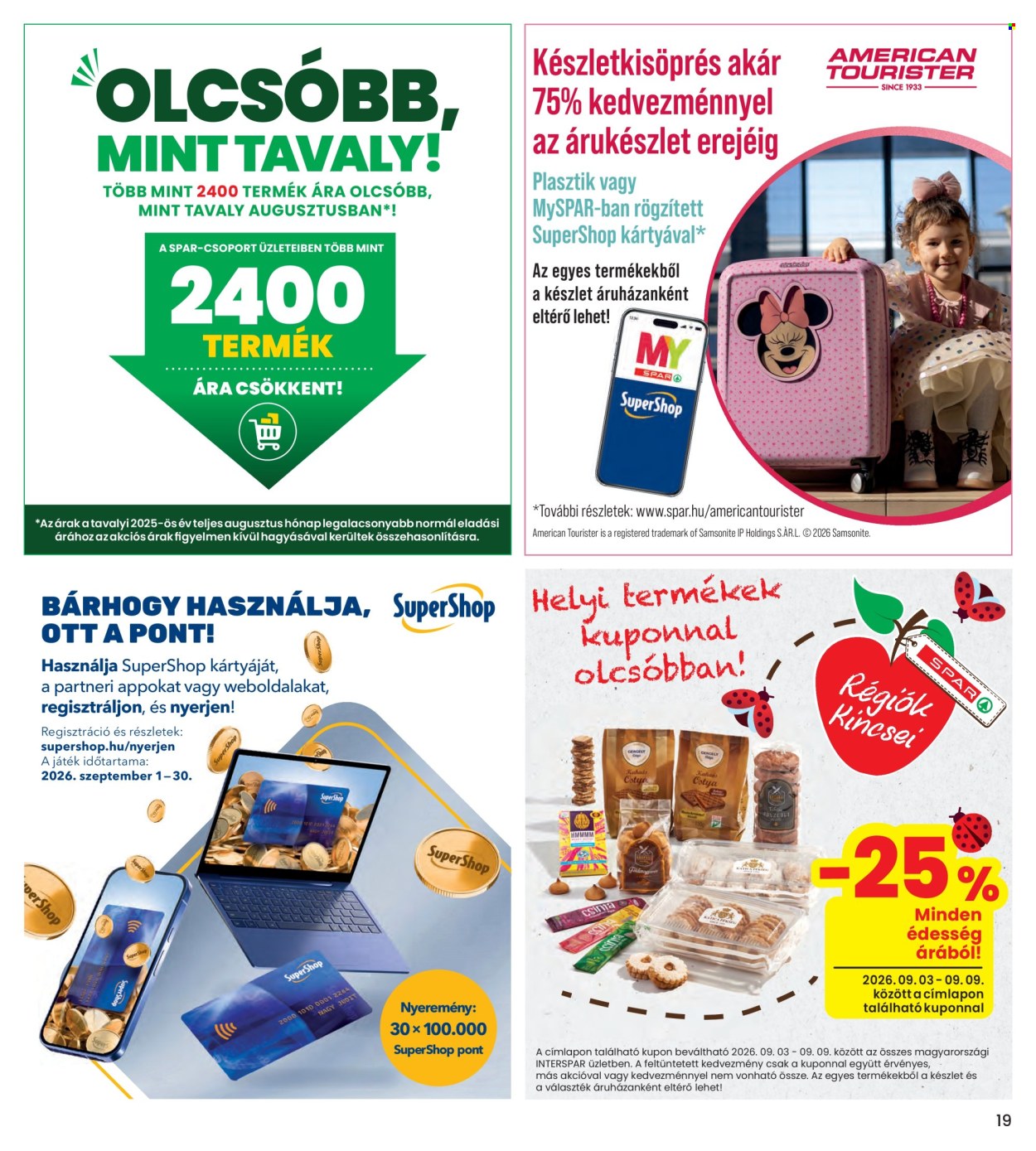 INTERSPAR akciós újság érvényes:  - 2026.09.03 - 2026.09.09. 19. oldal Oldal 19
