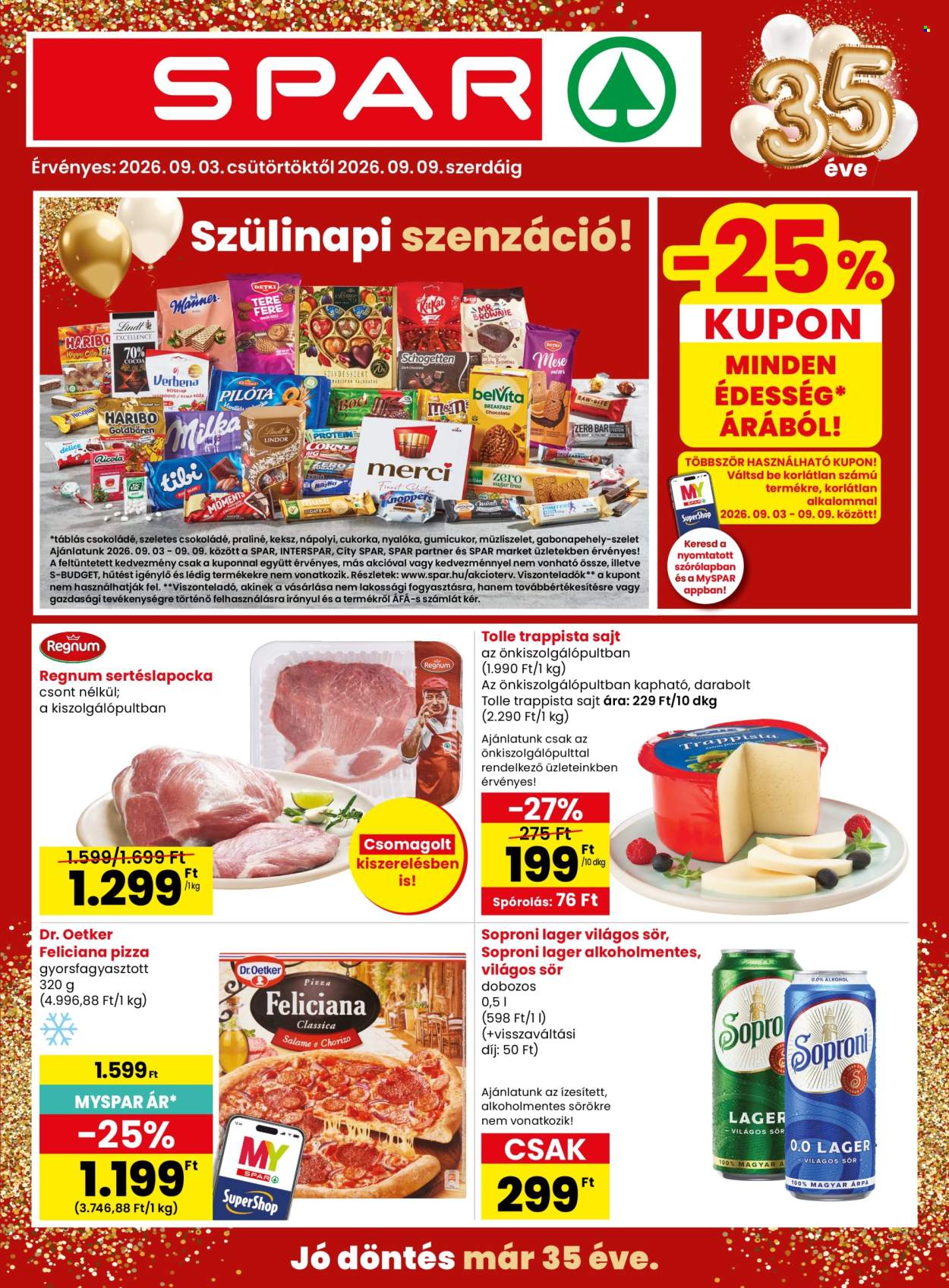 SPAR akciós újság érvényes:  - 2026.09.03 - 2026.09.09. 1. oldal Oldal 1