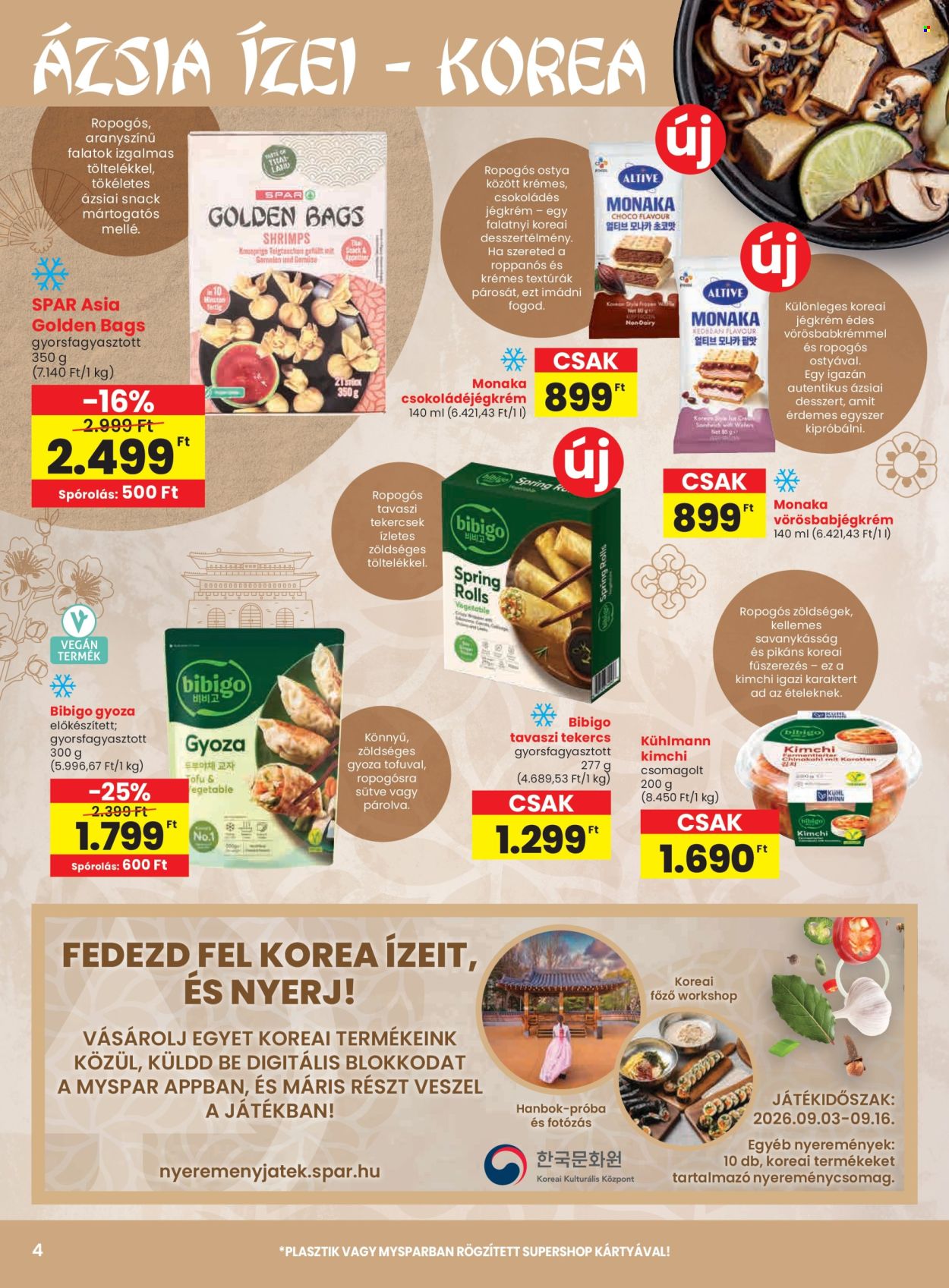 SPAR akciós újság érvényes:  - 2026.09.03 - 2026.09.09. 4. oldal Oldal 4