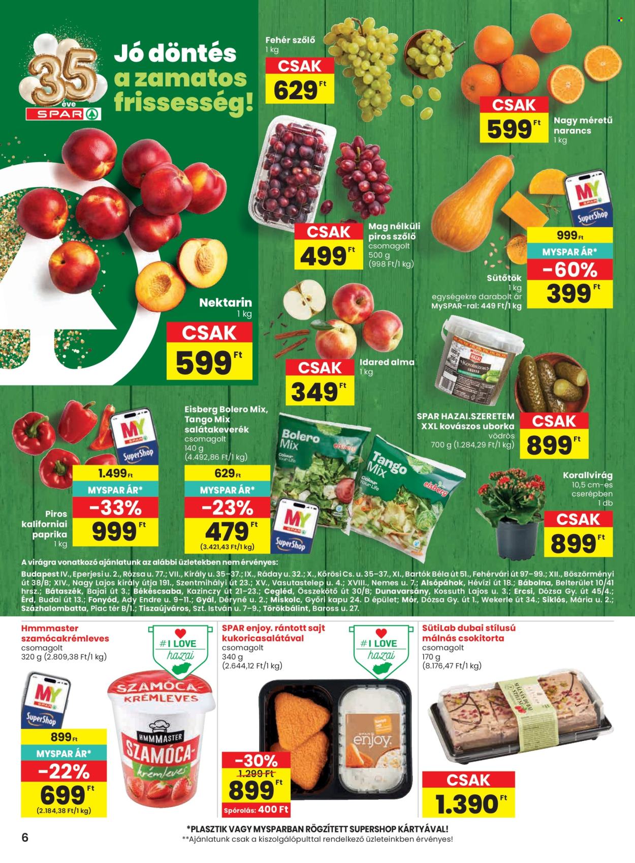 SPAR akciós újság érvényes:  - 2026.09.03 - 2026.09.09. 6. oldal Oldal 6