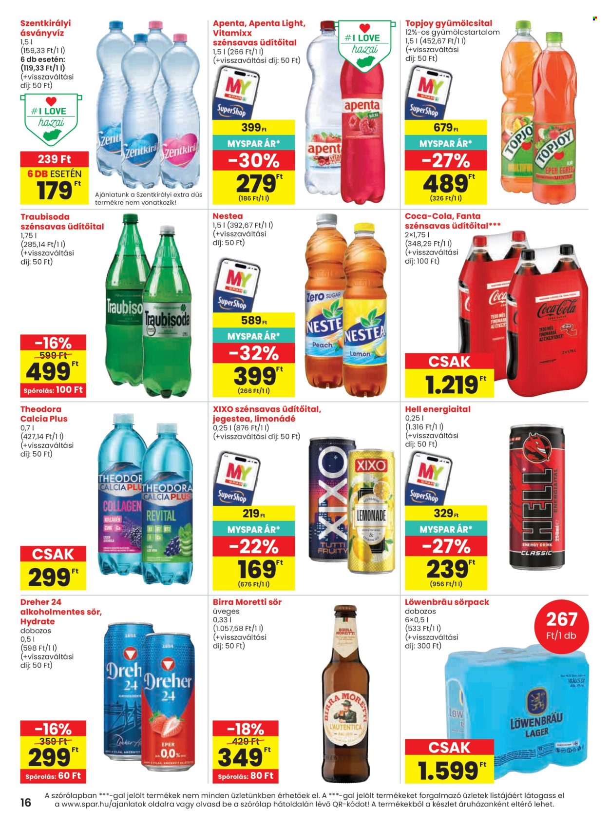 SPAR akciós újság érvényes:  - 2026.09.03 - 2026.09.09. 16. oldal Oldal 16