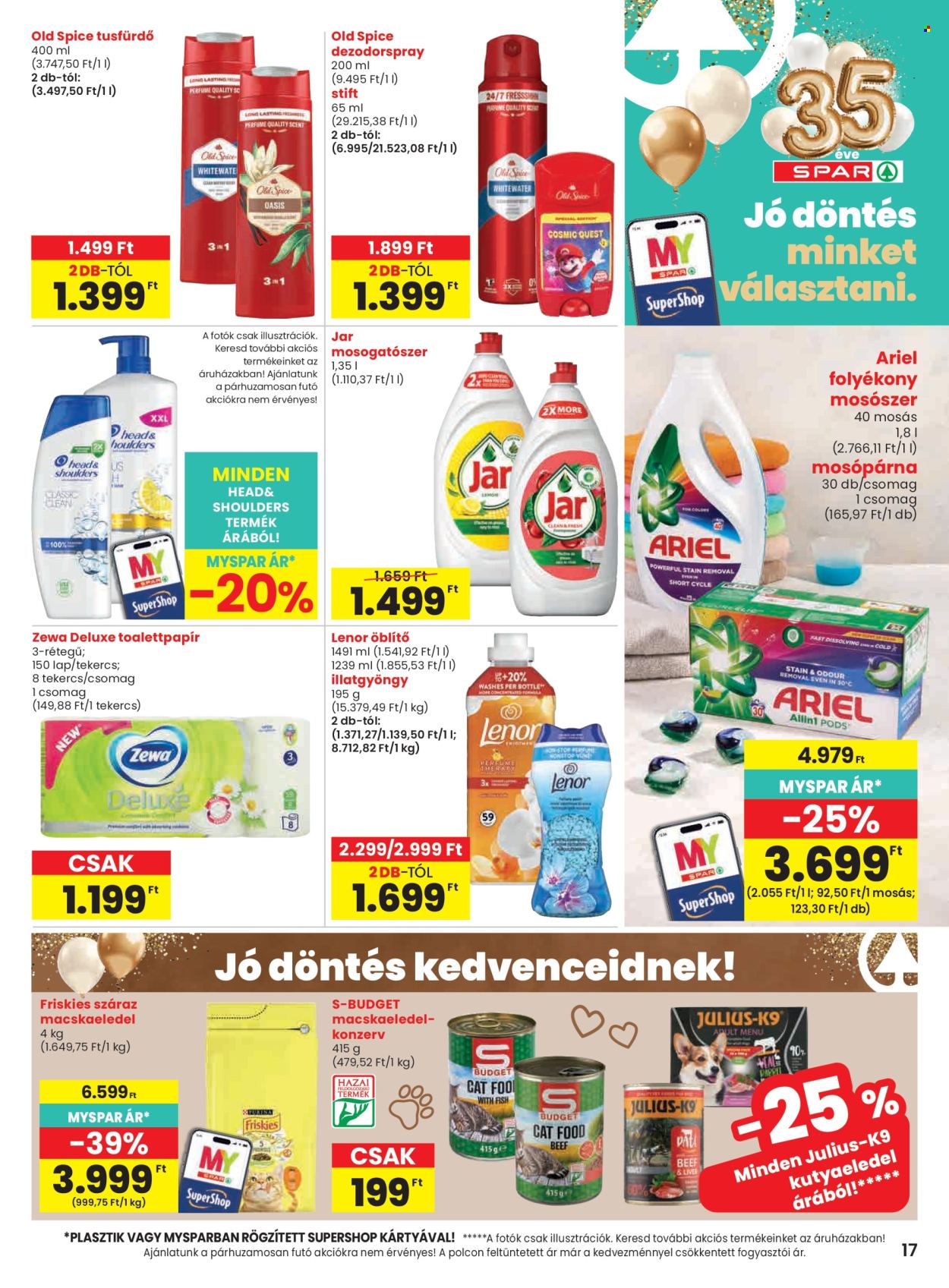 SPAR akciós újság érvényes:  - 2026.09.03 - 2026.09.09. 17. oldal Oldal 17
