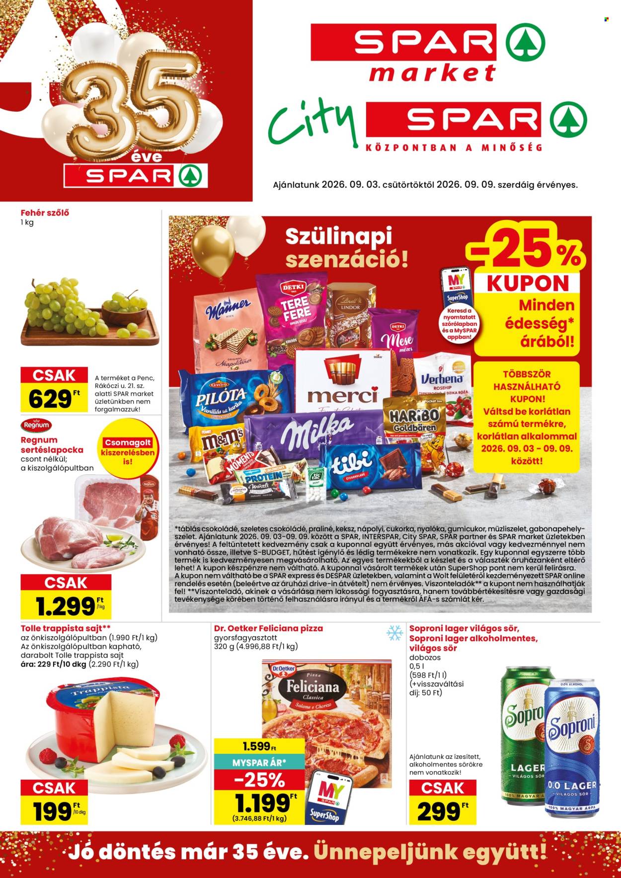 SPAR akciós újság érvényes:  - 2026.09.03 - 2026.09.09. 1. oldal Oldal 1