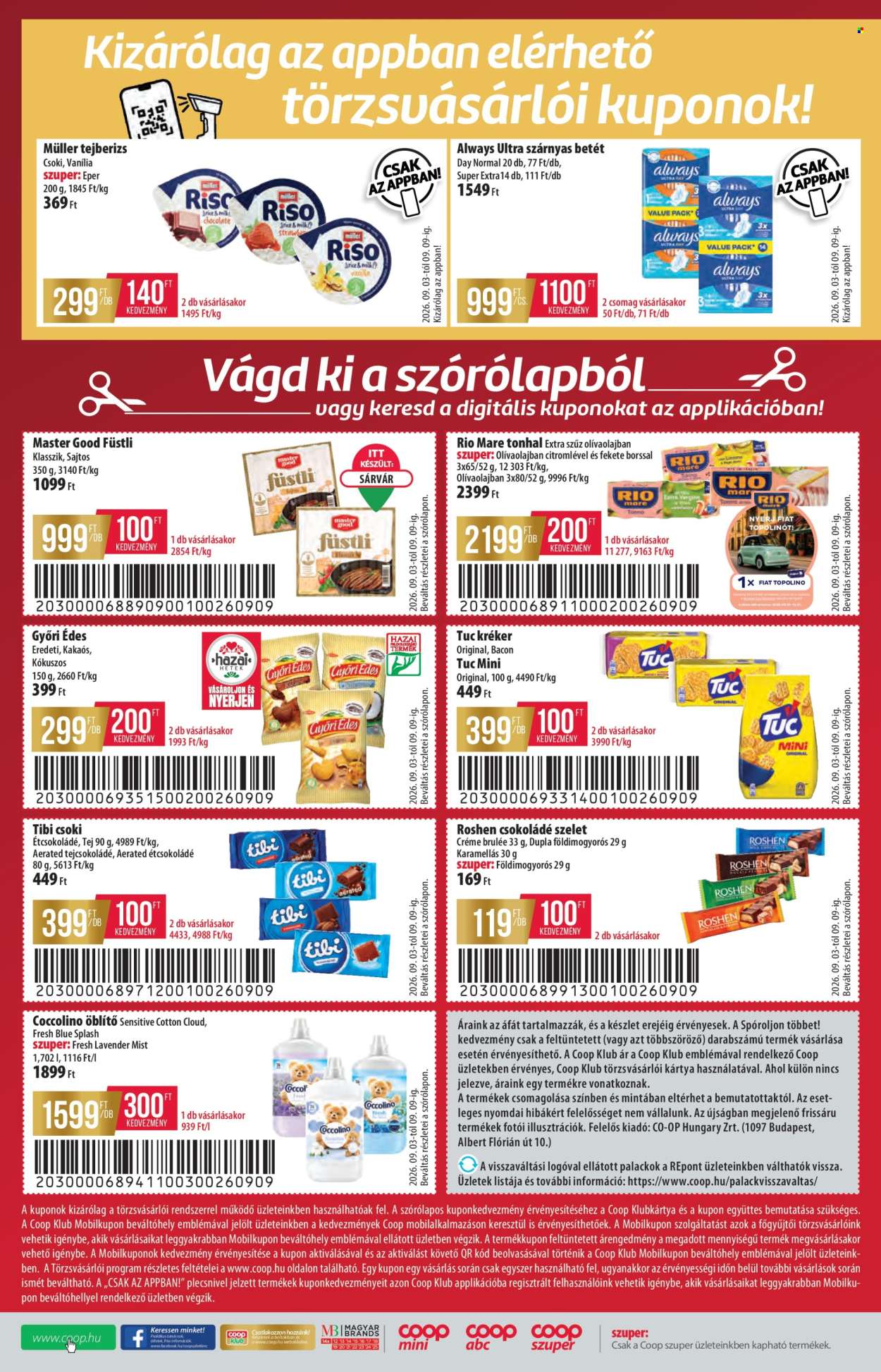 Coop akciós újság érvényes:  - 2026.09.03 - 2026.09.09. 12. oldal Oldal 12