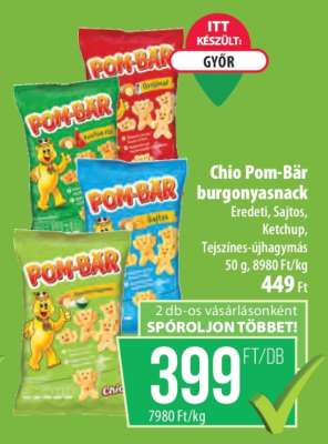 Chio Pom-Bär burgonyasnack
