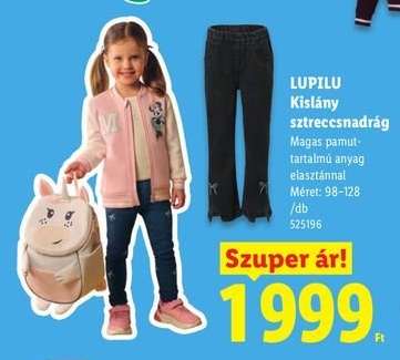 LUPILU Kislány sztreccsnadrág