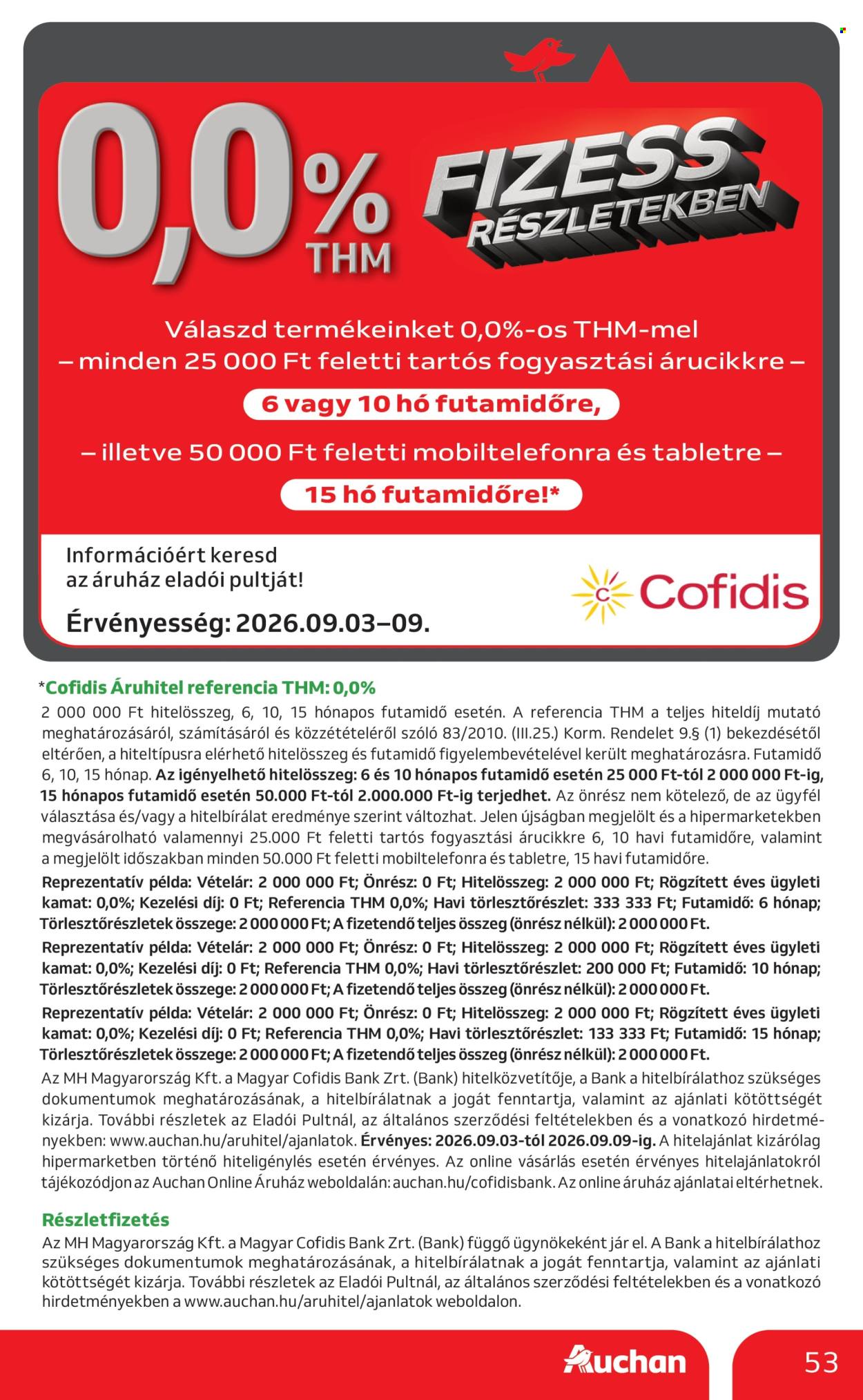 Auchan akciós újság érvényes:  - 2026.09.03 - 2026.09.09. 53. oldal Oldal 53