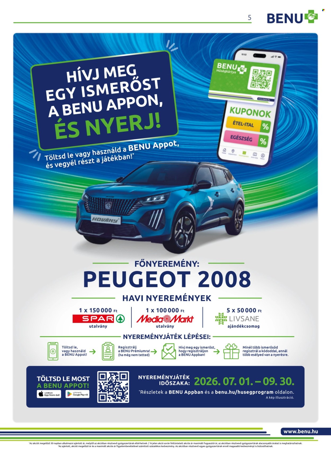 BENU Gyógyszertár akciós újság érvényes:  - 2026.09.01 - 2026.09.30. 5. oldal Oldal 5