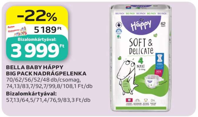 BELLA BABY HAPPY BIG PACK NADRÁGPELENKA