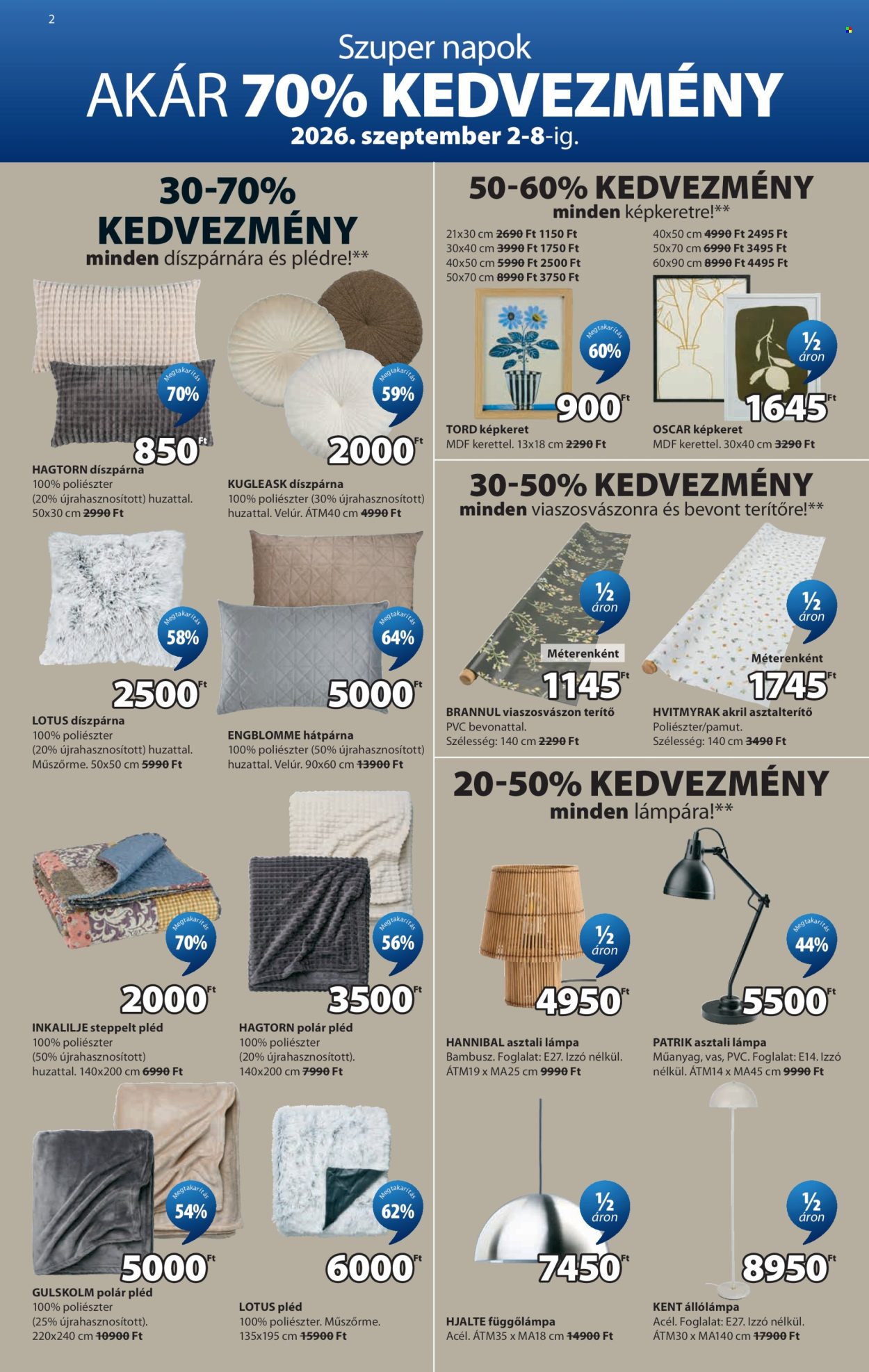 JYSK akciós újság érvényes:  - 2026.09.02 - 2026.10.13. 3. oldal Oldal 3