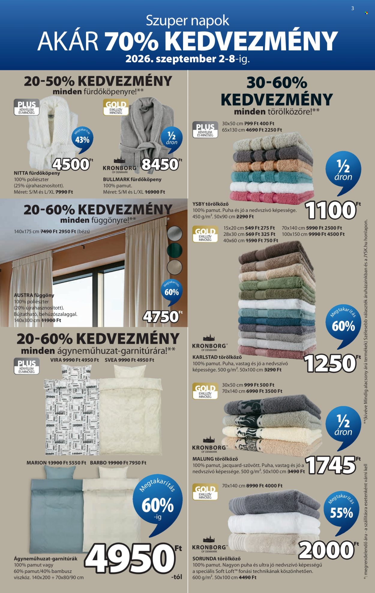JYSK akciós újság érvényes:  - 2026.09.02 - 2026.10.13. 4. oldal Oldal 4