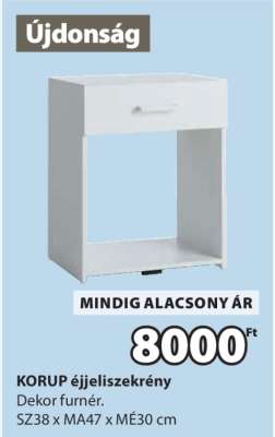 KORUP éjjeliszekrény