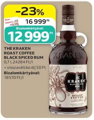 THE KRAKEN ROAST COFFEE BLACK SPICED RUM