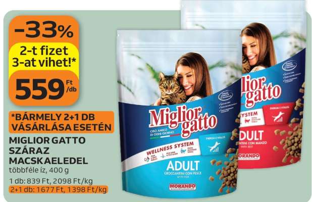 Miglior Gatto Száraz Macskaeledel
