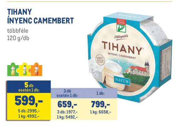 Tihany Ínyenc Camembert