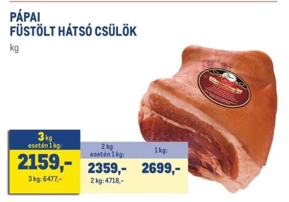 PÁPAI FÜSTÖLT HÁTSÓ CSÜLÖK