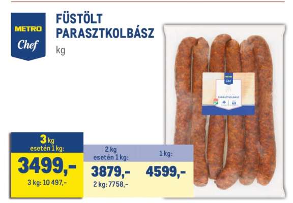 METRO Chef FÜSTÖLT PARASZTKOLBÁSZ