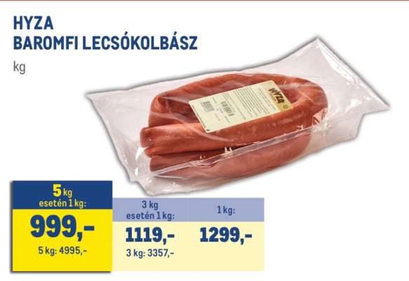 HYZA BAROMFI LECSÓKOLBÁSZ