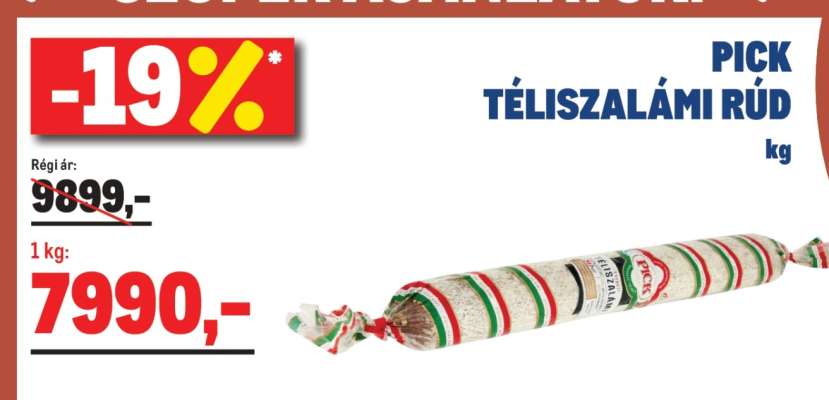 PICK téliszalámi rúd
