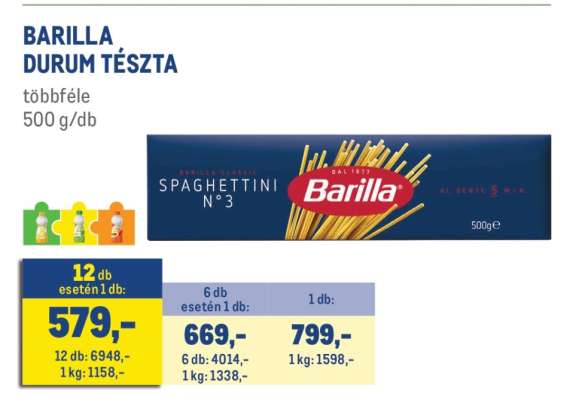 Barilla durum tészta