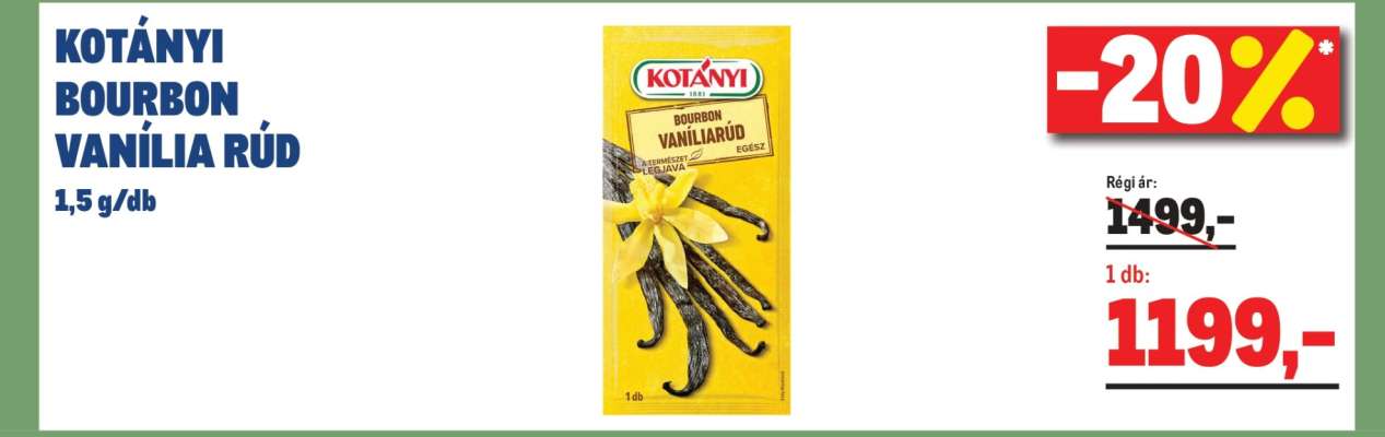 KOTÁNYI BOURBON VANÍLIA RÚD