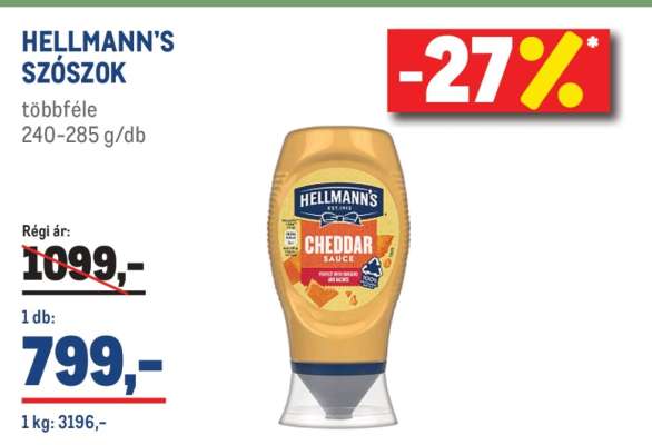 HELLMANN'S SZÓSZOK