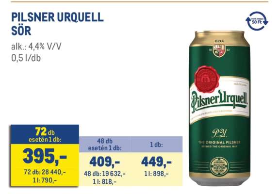 Pilsner Urquell sör
