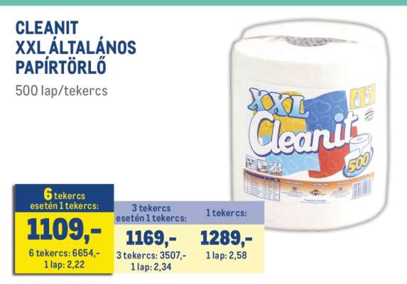 CLEANIT XXL ÁLTALÁNOS PAPÍRTÖRLŐ