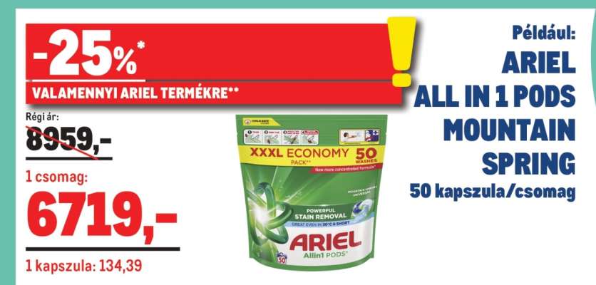 ARIEL ALL IN 1 PODS MOUNTAIN SPRING