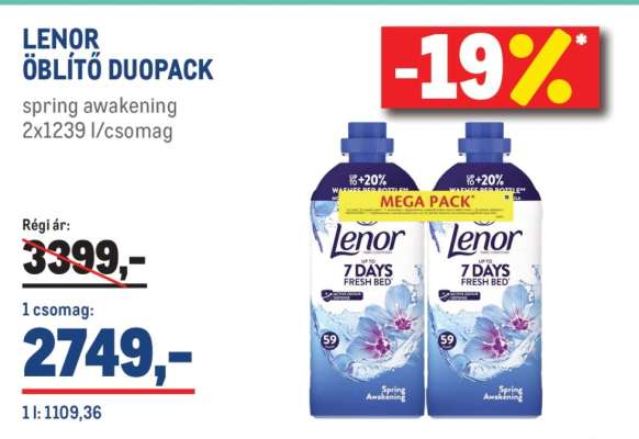 Lenor Öblítő Duopack