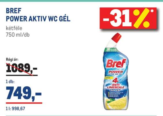 BREF POWER AKTIV WC GÉL