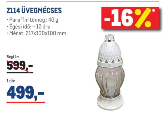 Z114 ÜVEGMÉCSES