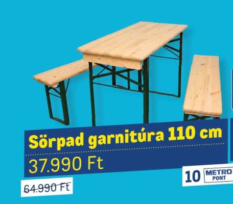 Sörpad garnitúra 110 cm