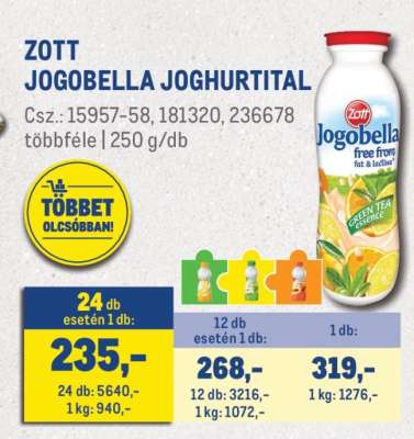 Zott Jogobella joghurtital