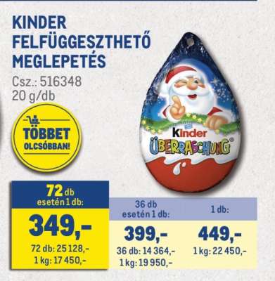 KINDER Felfüggeszthető Meglepetés