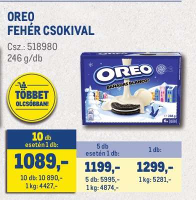 OREO FEHÉR CSOKIVAL