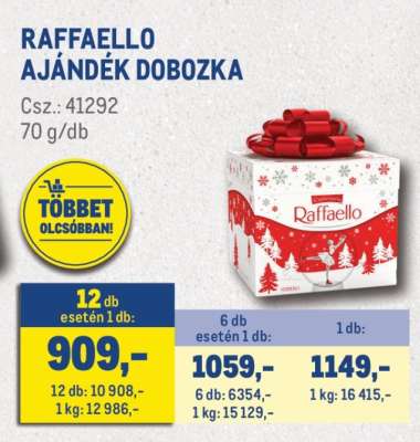 RAFFAELLO AJÁNDÉK DOBOZKA