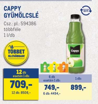 Cappy gyümölcslé