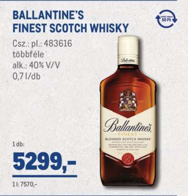 BALLANTINE'S FINEST SCOTCH WHISKY