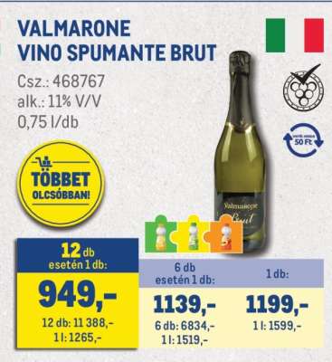 VALMARONE VINO SPUMANTE BRUT