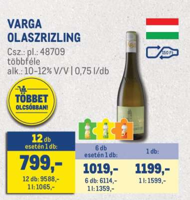 VARGA OLASZRIZLING