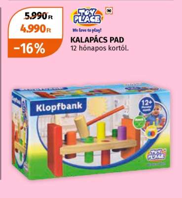 TOY PLACE KALAPÁCS PAD