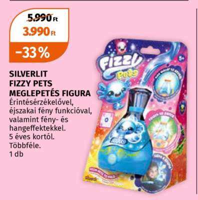 SILVERLIT FIZZY PETS MEGLEPETÉS FIGURA