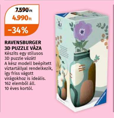 RAVENSBURGER 3D PUZZLE VÁZA