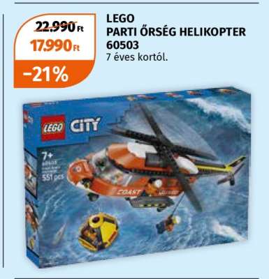 LEGO PARTI ŐRSÉG HELIKOPTER 60503
